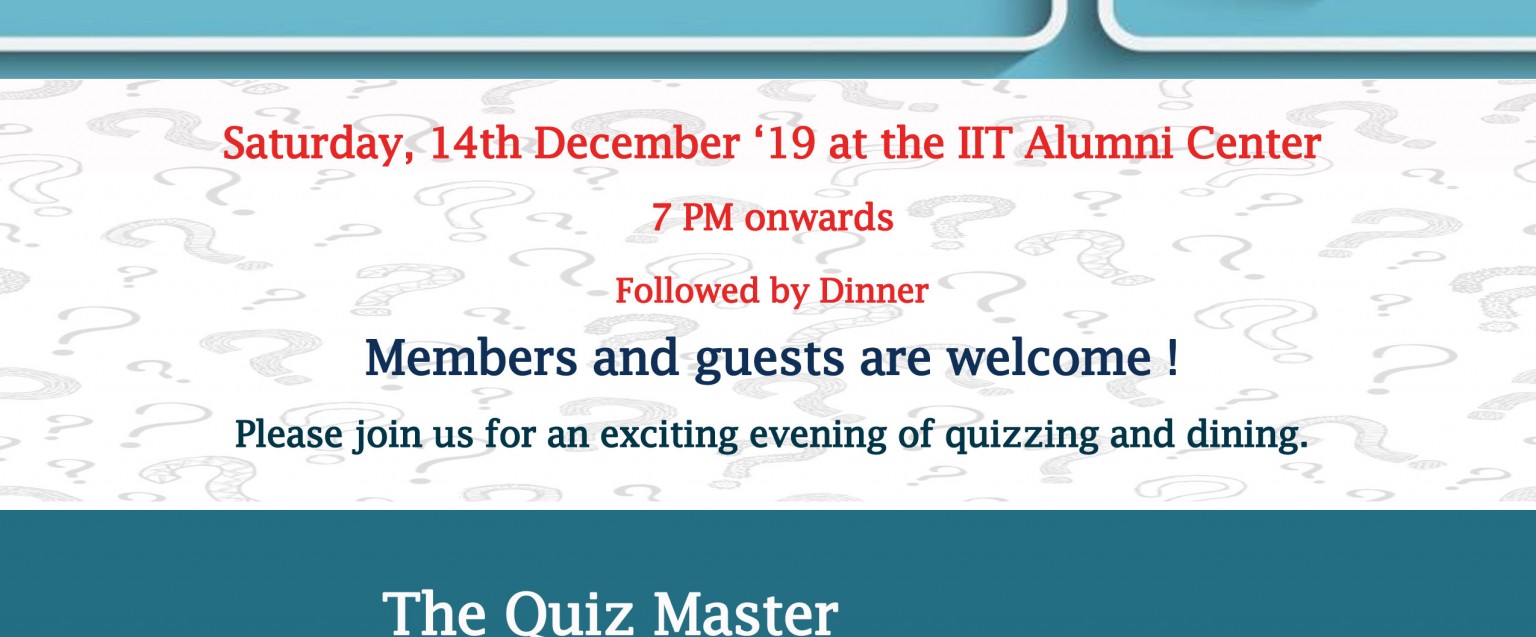 Quiz? Machale – Dec’19